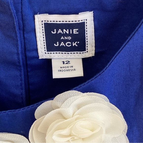 Janie and Jack Royal Blue‎ Pleated Sleeveless Shirt - Picture 4 of 6